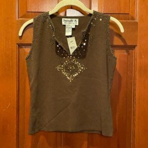 Joseph A. Brown Sequined Top (NWT)